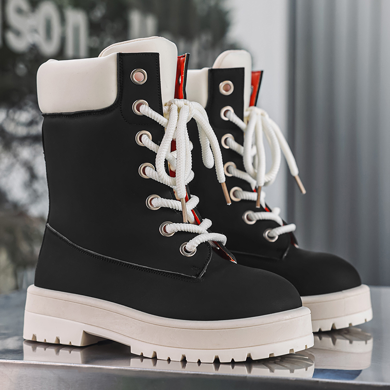 Mens Fashion Autumn 2025 - Sepatu Sneakers High Top Sol Tebal