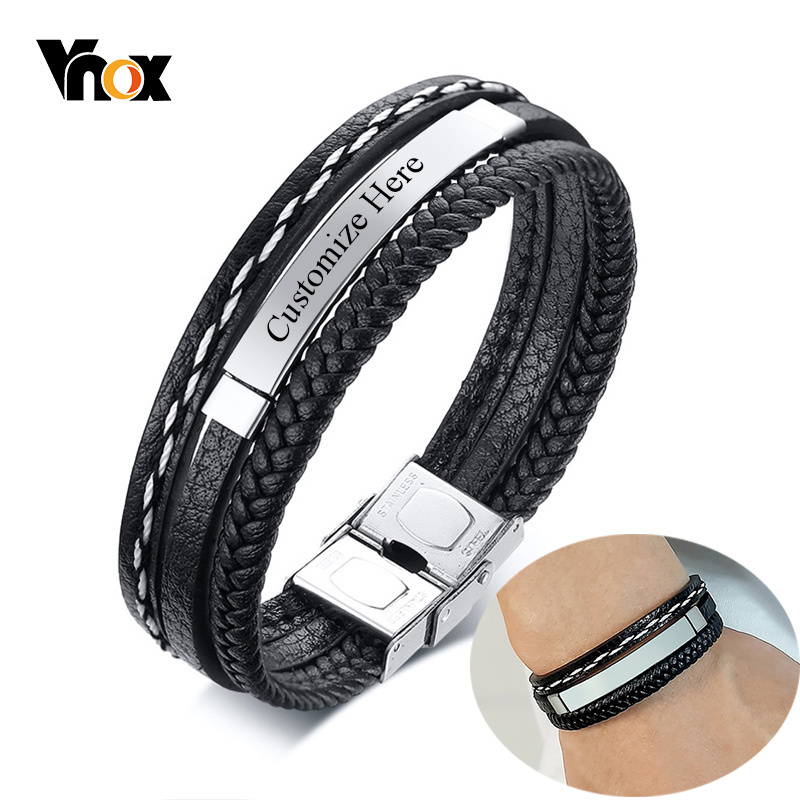 Men'S Fashion Quotes - Vnox kustom Logo nama kutipan ukiran