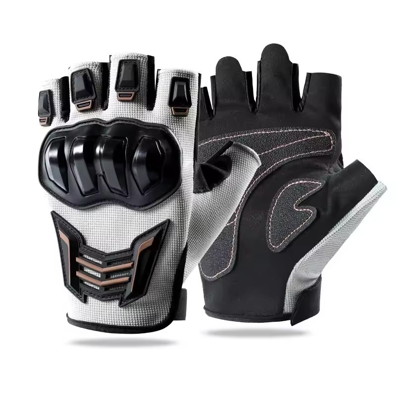 Driving Gloves Leather - Sarung Tangan Sepeda Motor Bernapas Setengah