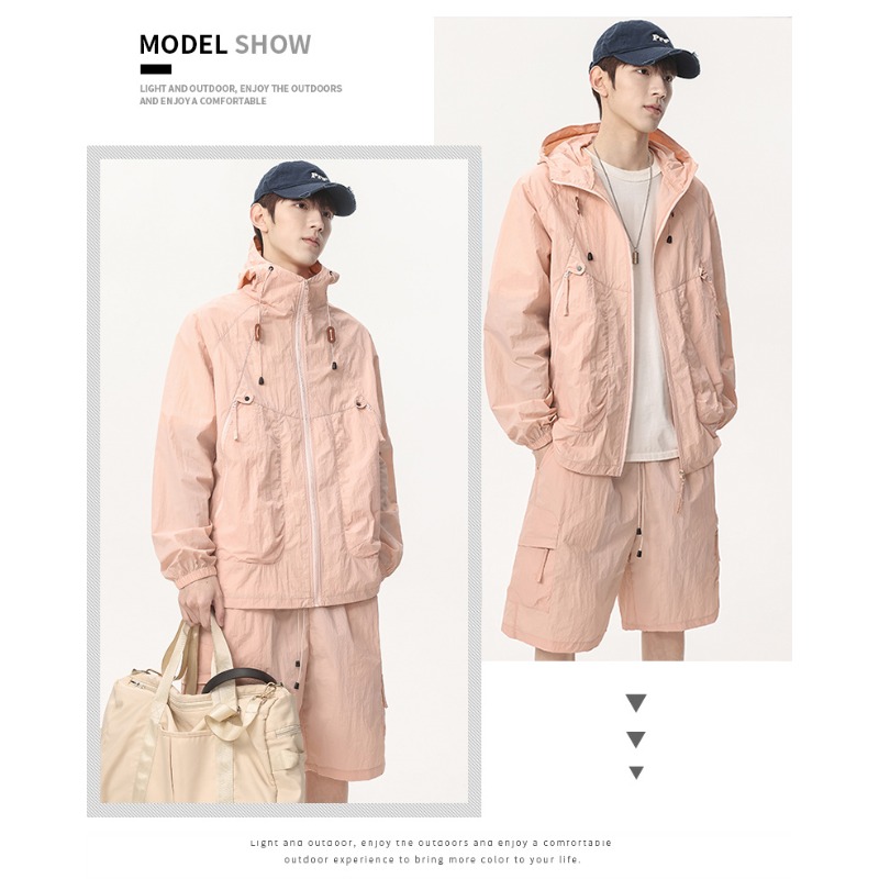 Corduroy Jacket Men - Pakaian Pelindung Kulit Anti UV untuk