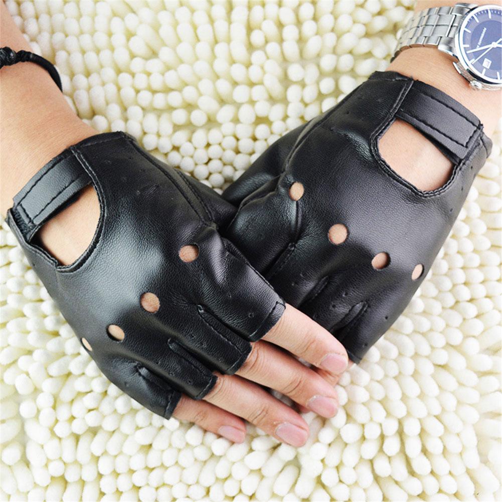 Driving Gloves Leather - Sarung Tangan Setengah Jari Uniseks Sarung