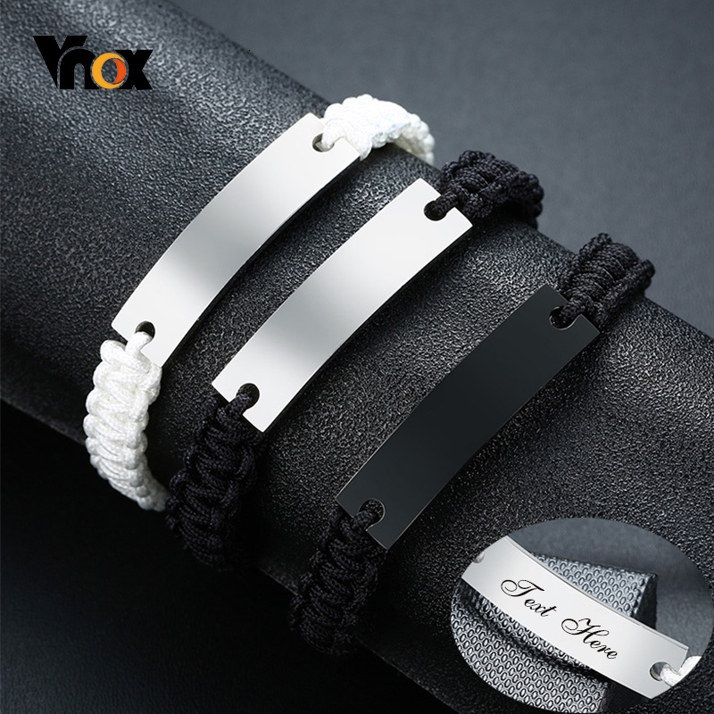Men'S Fashion Quotes - Vnox Pria Gelang Kustom Pribadi Nama
