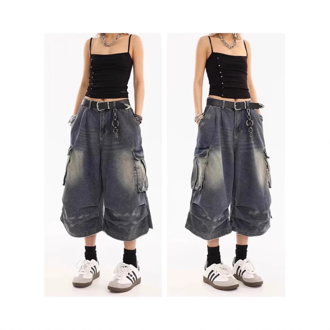Jeans Pants Fashion Men - Celana Jeans Cargo Multi Kantong Ukuran