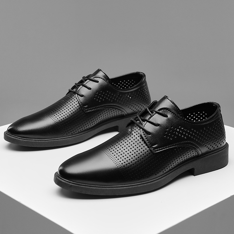 Men'S Fashion Websites - Sepatu Kulit Pria Summer Hollow Resmi,