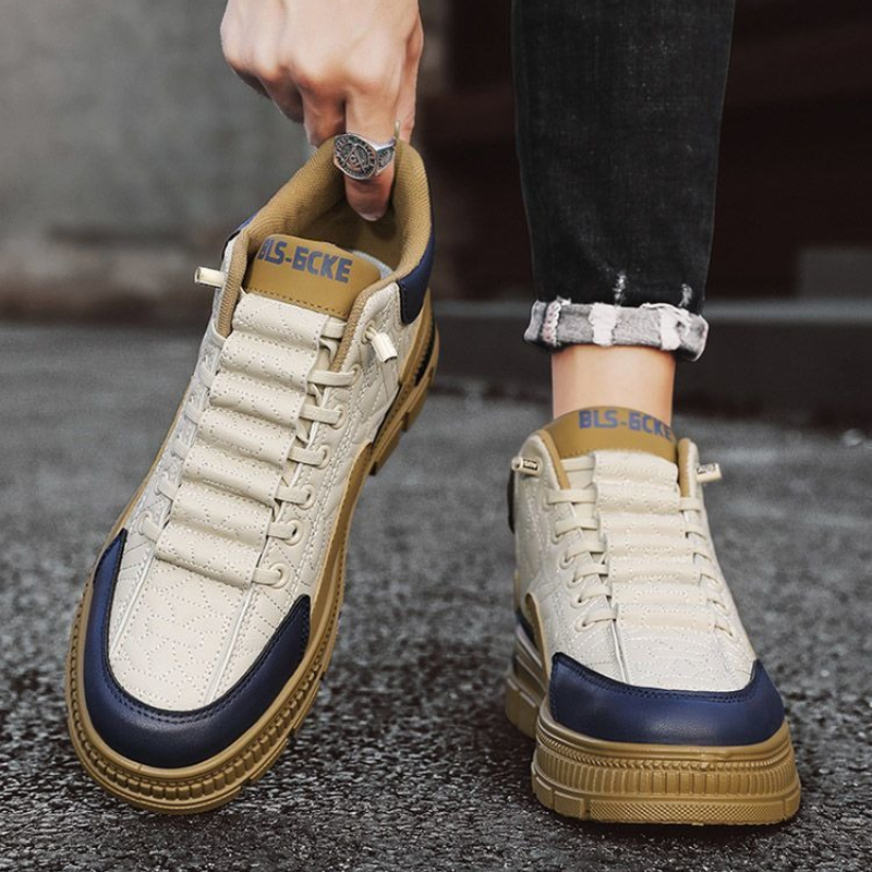 Mens Fashion Autumn 2025 - Sepatu Boots Pria Slip-On Platform Musim
