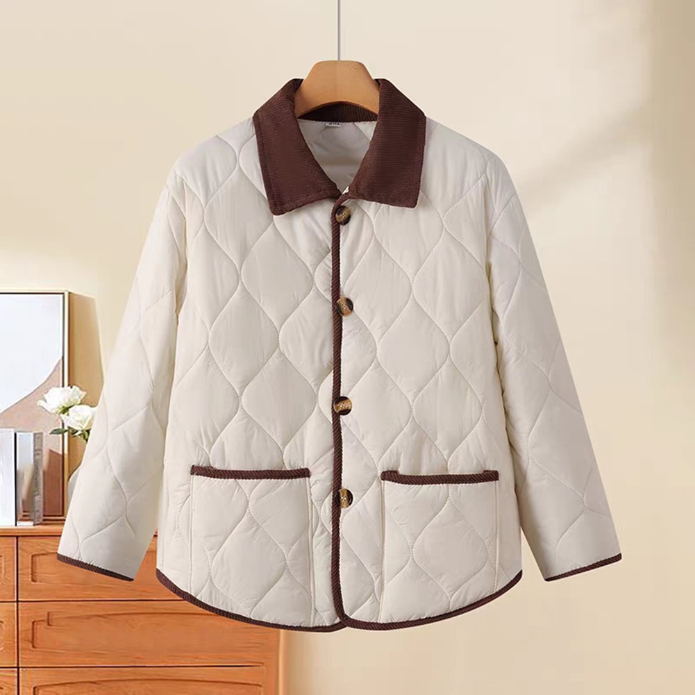 Corduroy Jacket Men - Jaket Corduroy Berlapis Motif Bergelombang Wanita,