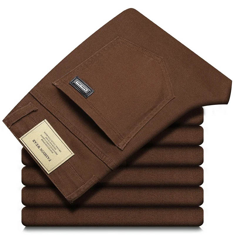 Men'S Fashion Linen Pants - Celana Denim Melar Kasual Bisnis Lurus