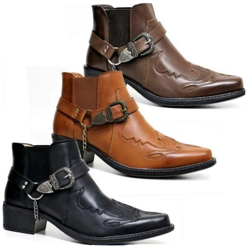 Men'S Fashion Jewelry - Sepatu Boots Kulit Vintage Pria 2026,