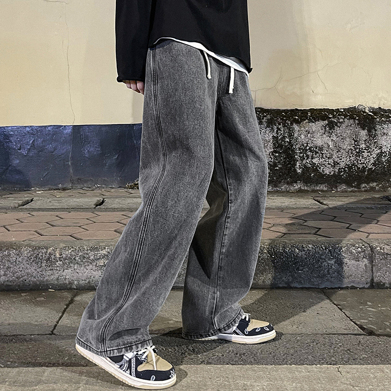 Celana Jeans longgar untuk pri - Men'S Fashion Grey Jeans ulasan dan harga
