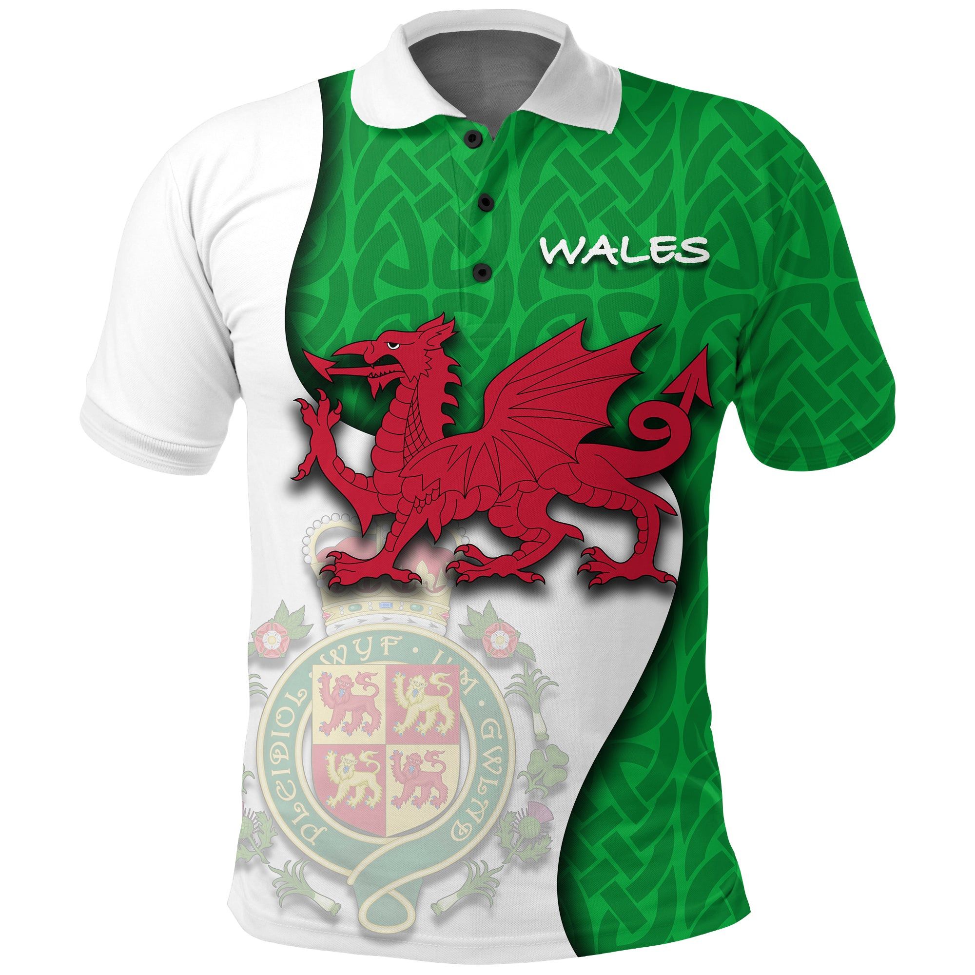 Kaos Polo Grafis Bendera Wales - Men'S Fashion Names ulasan dan harga