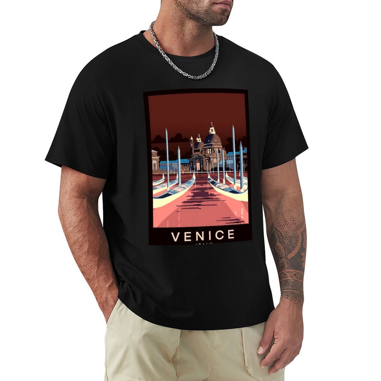 Venesia Italia: Kaos Cetak Ikl - Men'S Fashion Venice Italy ulasan dan harga