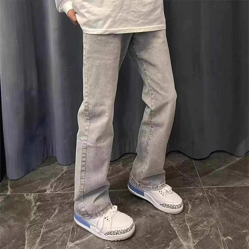 Celana Jeans Pria Model Vintag - Men'S Fashion Grey Jeans ulasan dan harga