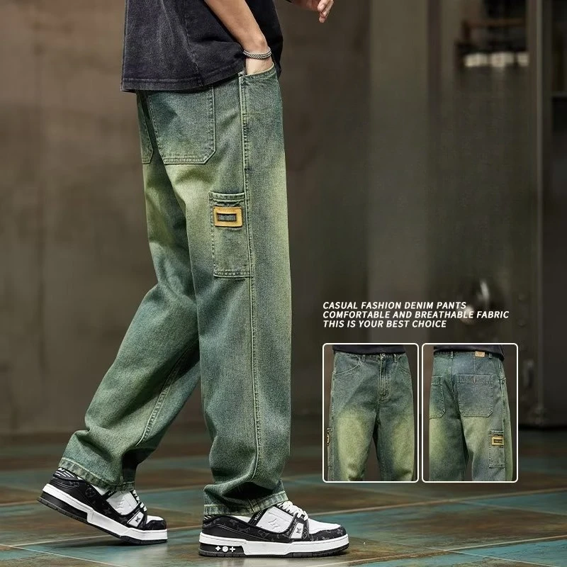 Jeans Vintage Fashion Korea Ce - Men'S Fashion Linen Pants ulasan dan harga
