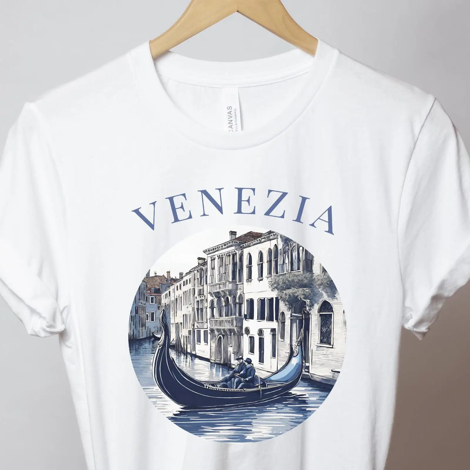 Kaos Venice Biru Gondola Venez - Men'S Fashion Venice Italy ulasan dan harga