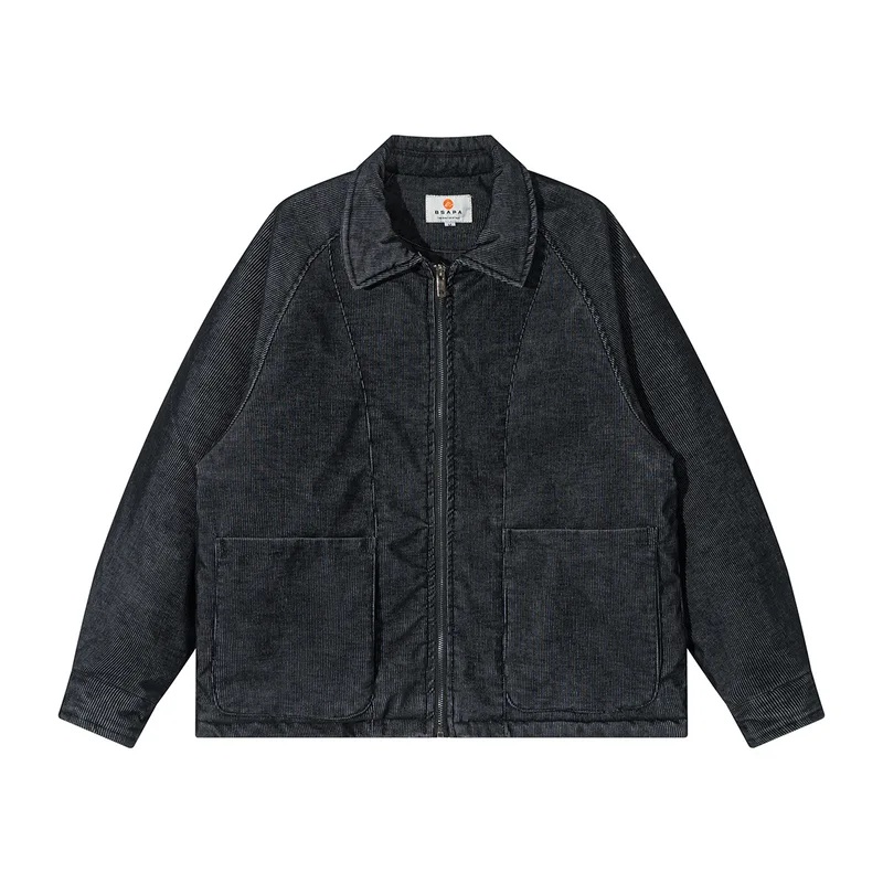 Jaket Parka Tebal Berlapis Kap - Corduroy Jacket Men ulasan dan harga