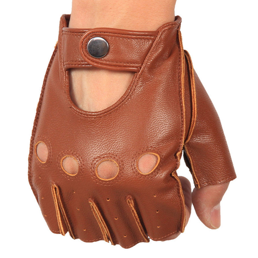 Sarung Tangan Setengah Jari Pr - Driving Gloves Leather ulasan dan harga