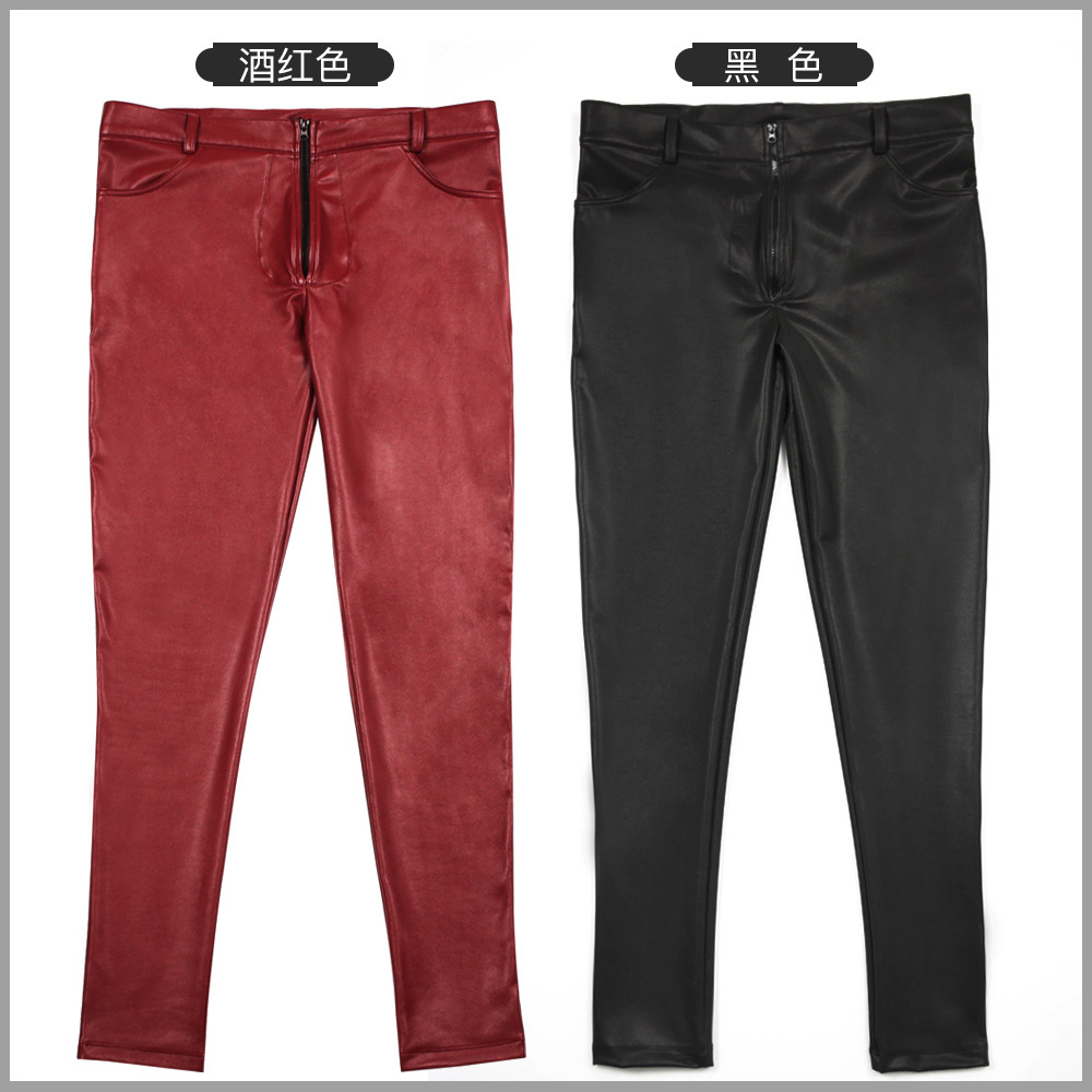 Jeans Skinny Kulit PU Pria Cel - Men'S Fashion Linen Pants ulasan dan harga