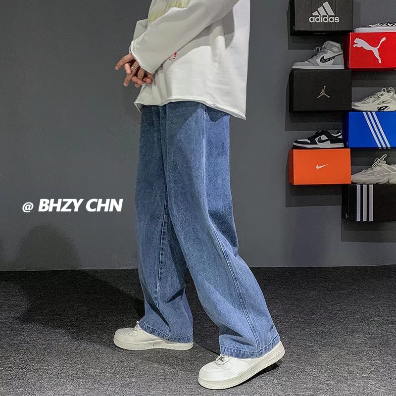 Jeans Longgar Pria Fashion Kor - Men'S Fashion Grey Jeans ulasan dan harga