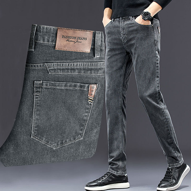Celana jeans ramping pria, baw - Men'S Fashion Grey Jeans ulasan dan harga