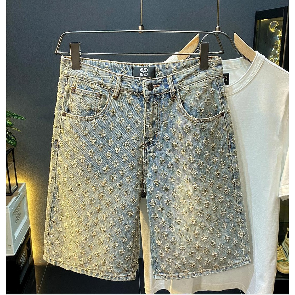 Celana Pendek Denim High Stree - Men'S Fashion Linen Pants ulasan dan harga