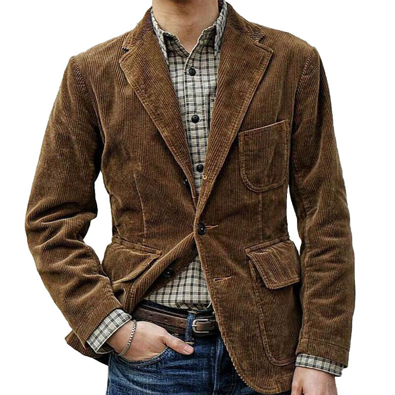 Jas setelan kasual bisnis pria - Corduroy Jacket Men ulasan dan harga