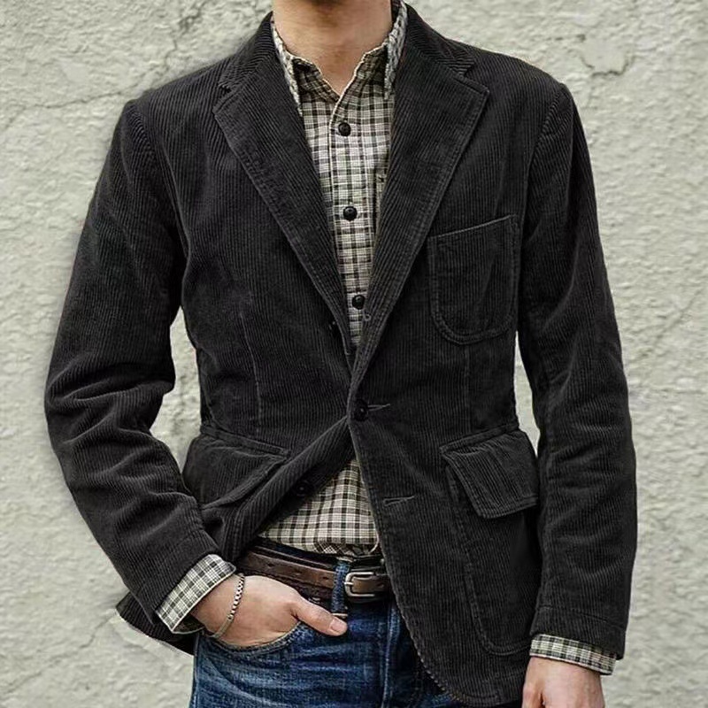 Jas setelan kasual bisnis pria - Corduroy Jacket Men ulasan dan harga