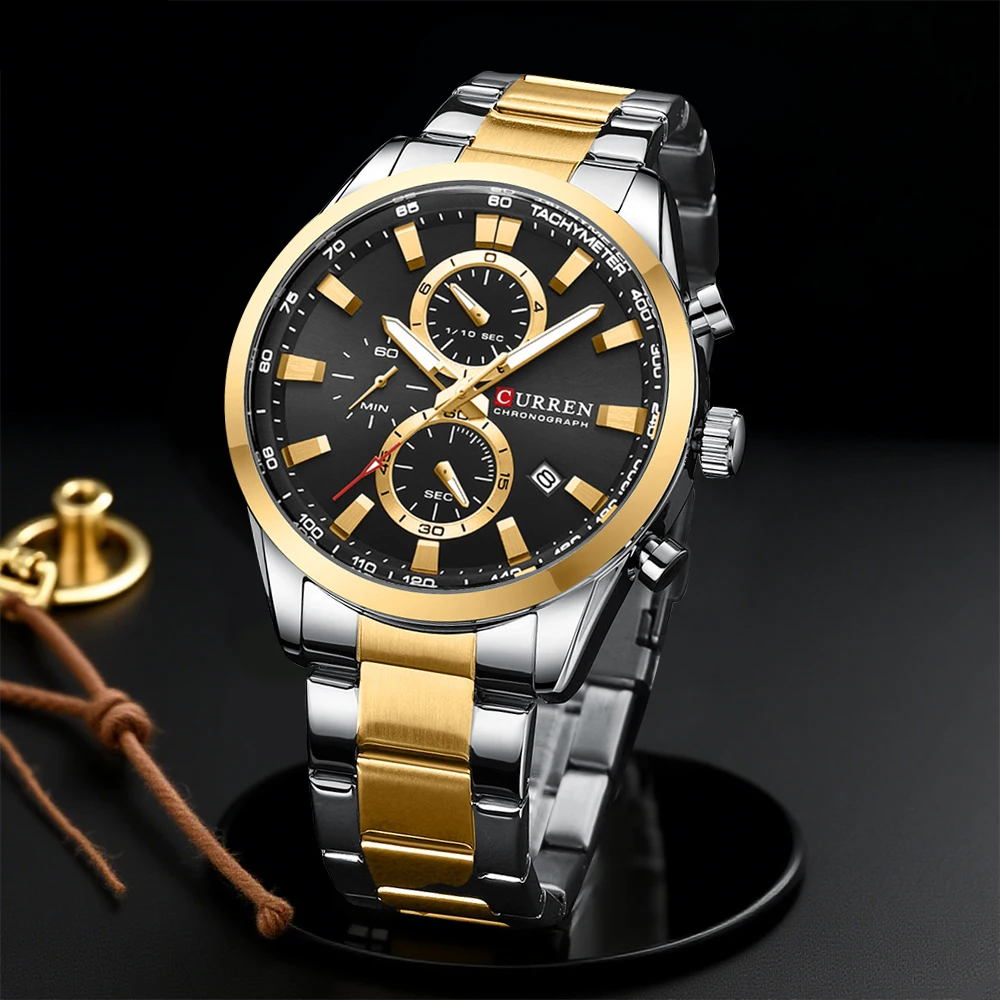 CURREN Jam Tangan Olahraga Chr - Men'S Fashion Jewelry ulasan dan harga