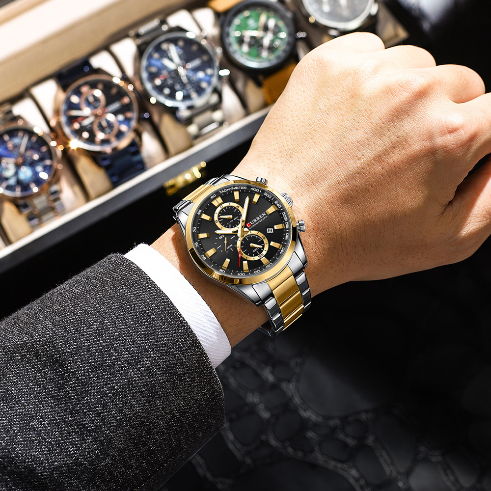 CURREN Jam Tangan Olahraga Chr - Men'S Fashion Jewelry ulasan dan harga
