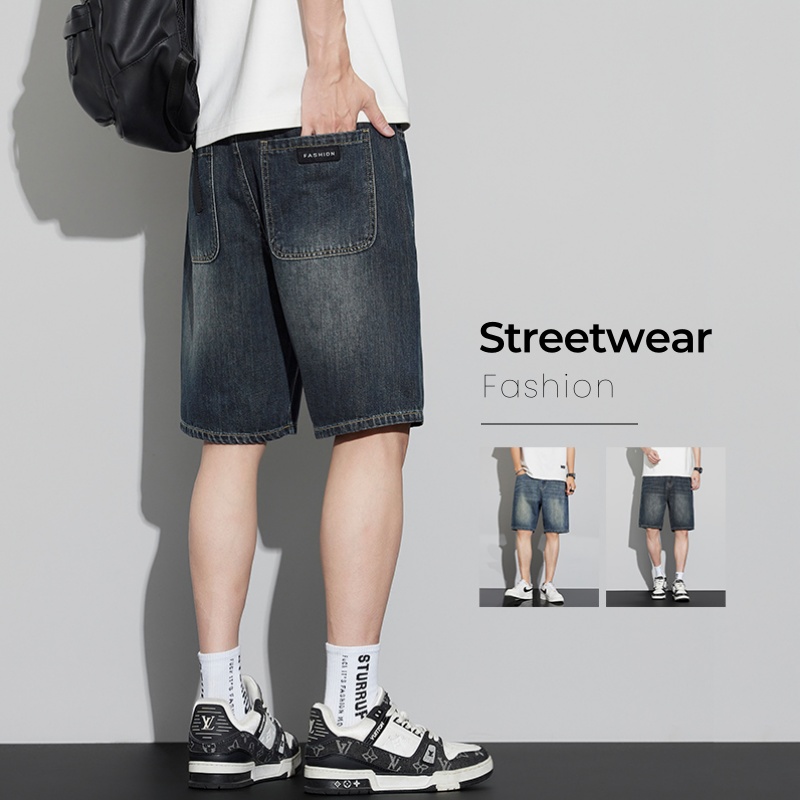 Celana Pendek Denim Vintage Pr - Jeans Pants Fashion Men ulasan dan harga