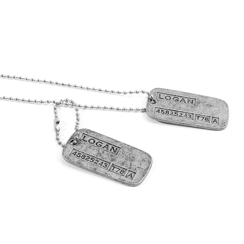 Kalung Kartu Militer X-Men Wol - Men'S Fashion Jewelry ulasan dan harga