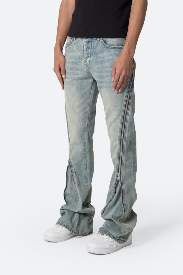 Celana Jeans Denim Model Flare - Men'S Fashion Grey Jeans ulasan dan harga