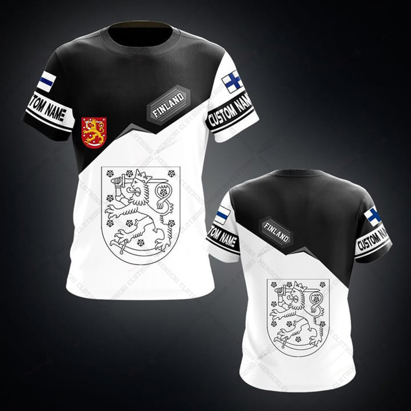 Kaos Grafis Bendera Finlandia  - Men'S Fashion Names ulasan dan harga