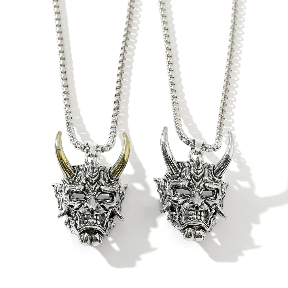 Kalung Liontin Topeng Hantu Ta - Men'S Fashion Jewelry ulasan dan harga