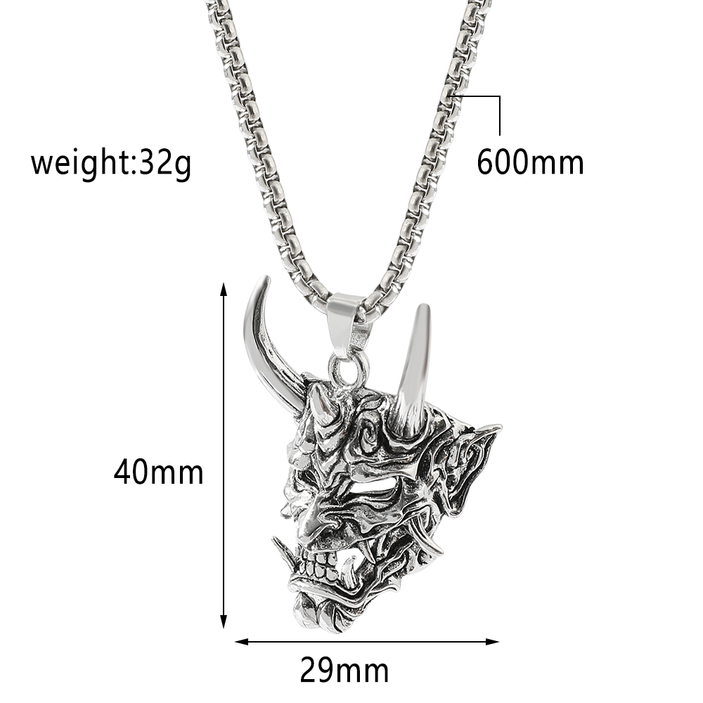 Kalung Liontin Topeng Hantu Ta - Men'S Fashion Jewelry ulasan dan harga