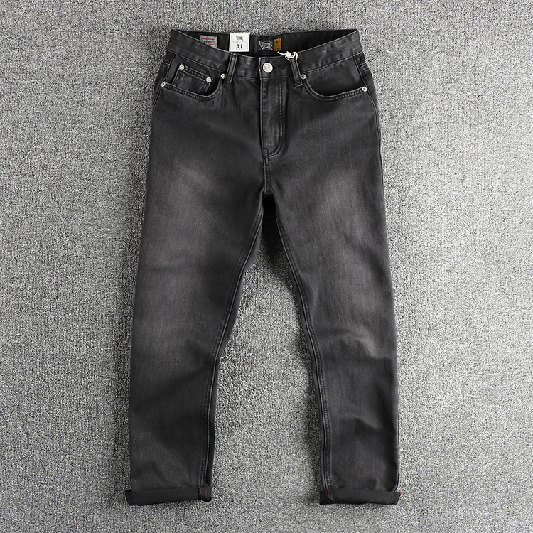 Celana Jeans Pria Eropa Amerik - Men'S Fashion Grey Jeans ulasan dan harga