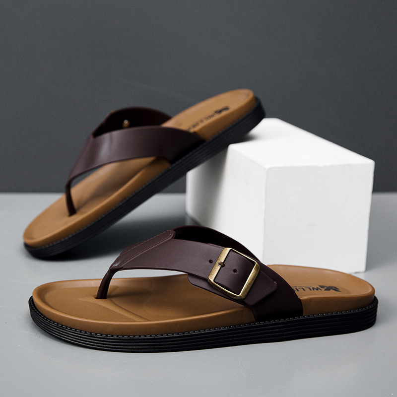 Sandal Jepit Pria Gaya Korea T - Mens Fashion Sandals ulasan dan harga