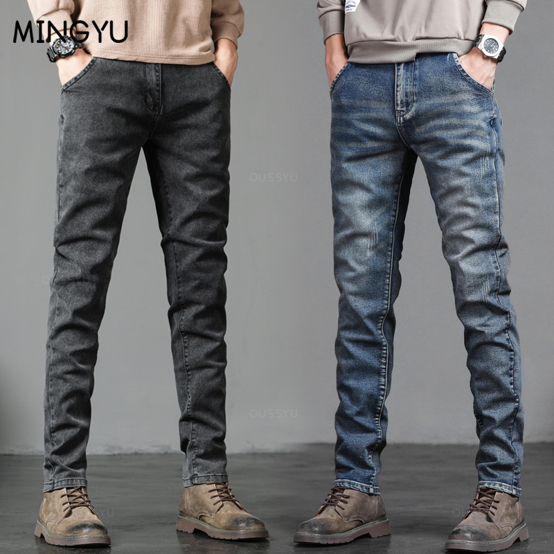 Celana panjang katun untuk pri - Men'S Fashion Grey Jeans ulasan dan harga